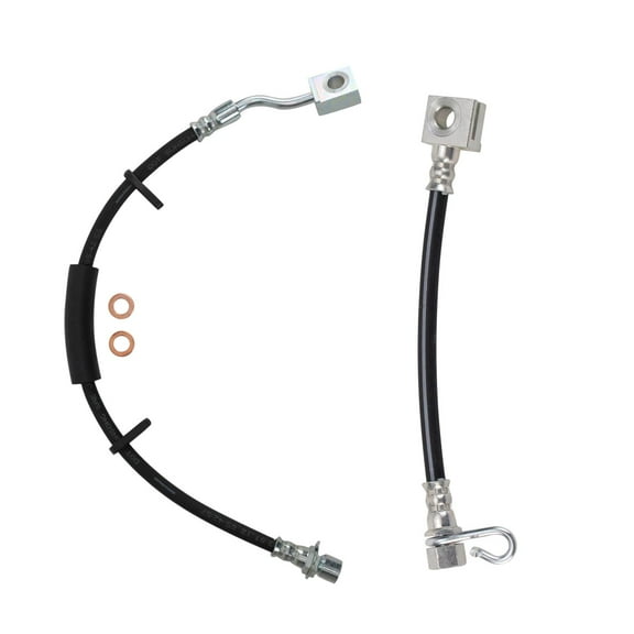 TRQ Rear Brake Hose Set BLA63868 Fits Select 2002-2008 Dodge Ram 1500