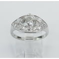 thumbnail image 6 of HeartsAndYou 2.5ct Round Cut Moissanite Vintage Inspired Edwardian Engagement Ring for Women 18k White Gold over Silver, 6 of 6