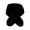 Black, variant on Daznico Kids Winter Scarf Solid Color Knit, Soft Warm Plush Scarf for Toddler Boys and Girls