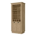thumbnail image 3 of Newboti Furniture Macadamia 4-Built In Wine Rack Bar Cabinet 26017, 3 of 8