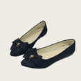 thumbnail image 5 of DYTTDG Women's Vintage Knit Flats | Bowknot Detail On Shallow Toe Casual Shoes for Daily Wear, Walking & Vocation, 5 of 6