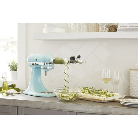 KitchenAid Deluxe Series 4.5 Quart Tilt-Head Stand Mixer with Stainless Bowl, Mineral Water Blue, Model KSM97MI