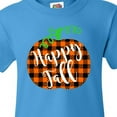 thumbnail image 4 of Inktastic Happy Fall Plaid Pumpkin Youth T-Shirt, 4 of 5