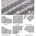 thumbnail image 6 of UVN Womens Pajama Sets Fall Long Sleeve V Neck Tops and Pants 2 Piece Outfits Casual Sleepwear Pjs Lounge Sets with Pockets, 6 of 9