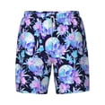 thumbnail image 4 of Lsque Mens Swim Trunks flower Skull star Pattern - Bathing Suit Compression Liner - Beach Swim Shorts Swimwear - (S-3XL) - Stretch Quick Dry -X-Large, 4 of 9