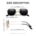 thumbnail image 4 of Gafas de Sol Polarizadas YWWPMDOF Cuadradas Hexagonales UV400 para Mujeres y Hombres, 4 of 6