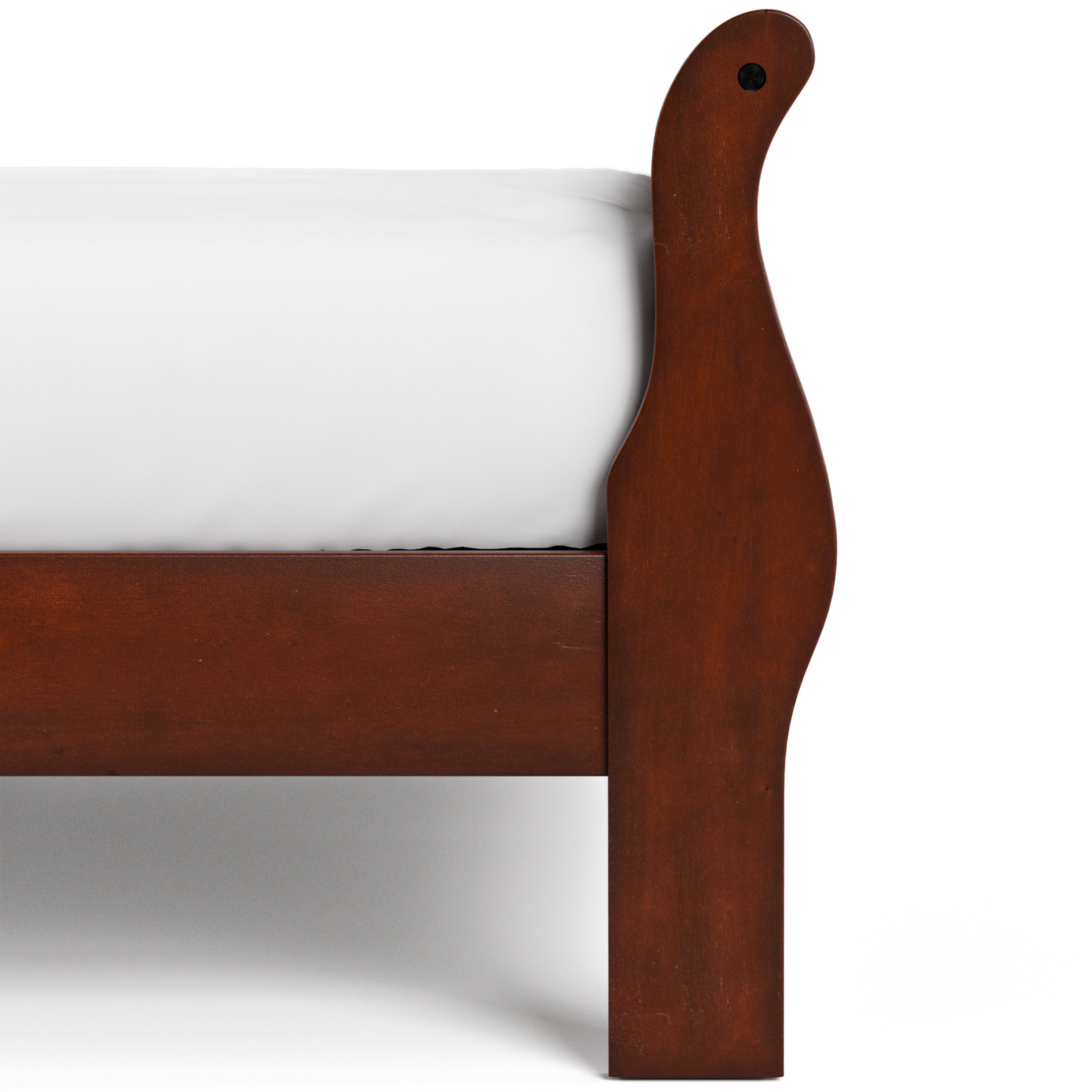 Furniture of America Rycia Queen Sleigh Wood Panel Bed, Cherry