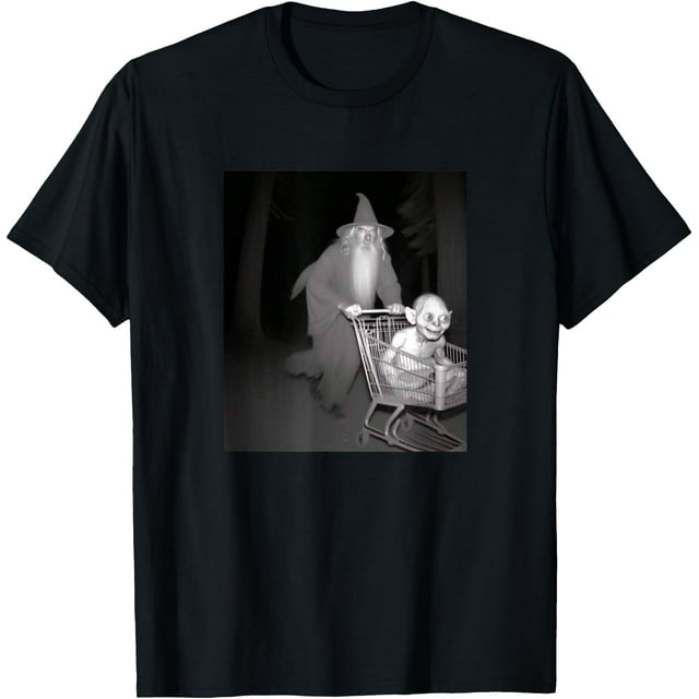 T-Shirt Drôle L O T. R Gan dolf wizard Chariot de Courses cool - comme sur l'Image - m