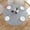Flower, variant on Round Fitted Vinyl Tablecloth with Elastic Edge 100% Waterproof Oil Proof PVC Table Cloth Wipe Clean Table Cover for Indoor and Outdoor, Flower, 36"- 44"