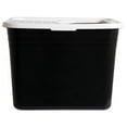 thumbnail image 2 of Arm & Hammer Top Entry Cat Litter Pan Enclosed Cat Litter Box with Attached Lid, Recycled Materials, Small, Black and White, 2 of 9