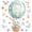 C, variant on Easter Decorations, Easter Bunny Window Clings Cartoon Egg Stickers Cute Decoration For Home Classroom Nursery Shop Glass Display Decorations