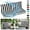 Black White Stripes, variant on DTTRA Outdoor Loveseat Cushion Set, 48 x 24 Inch, Water Repellent, 3-Year Fade Resistant, Patio Furniture Cushions with Removable Cover, Ties and Hidden Zipper for Sofa Bench Couch Pads Set