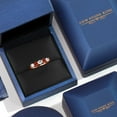 thumbnail image 5 of Gem Stone King 1.85 Ct Round Red Garnet 18K Rose Gold Plated Silver 5-Stone Band, 5 of 6