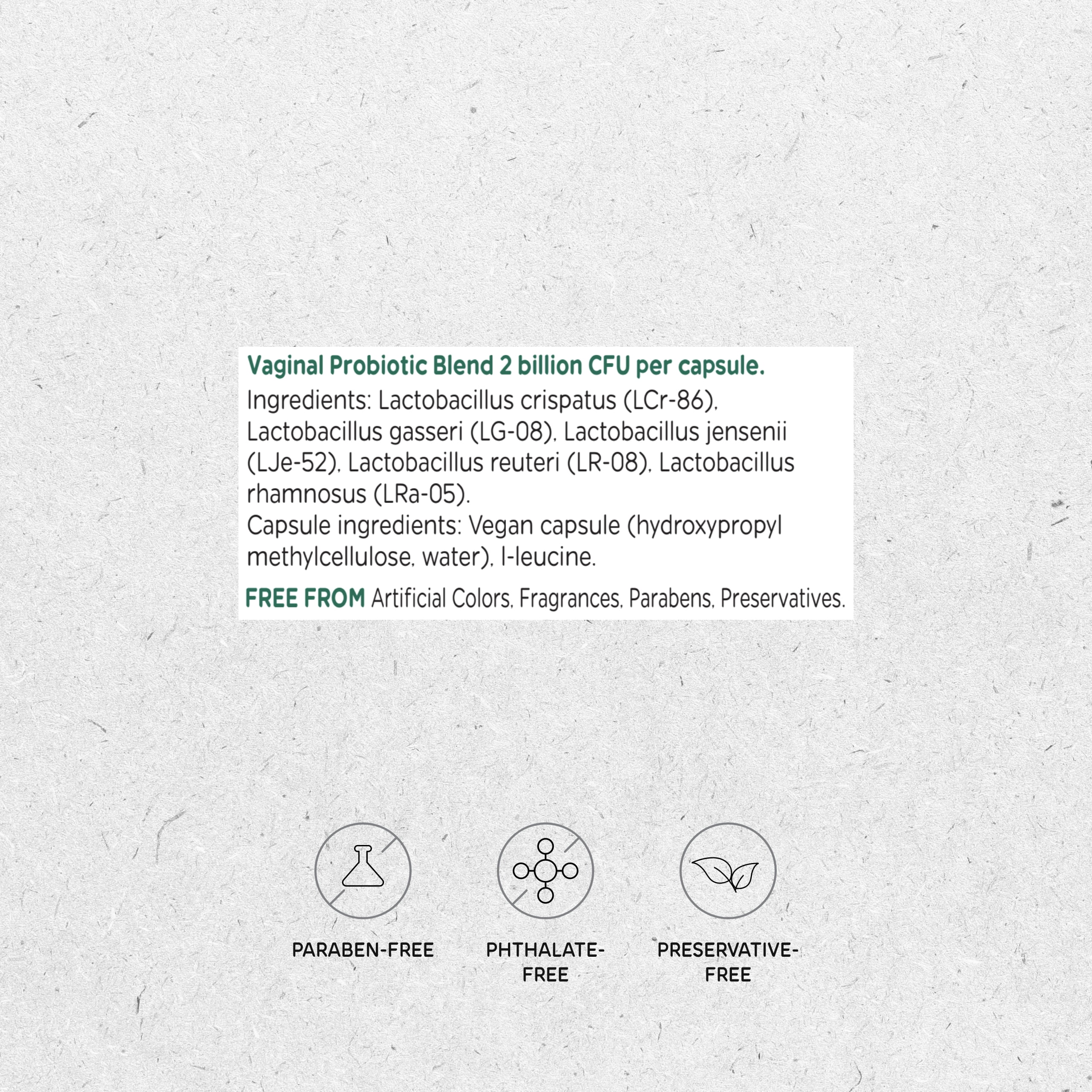 Vitanica V-Probiotics, 30 Suppository Capsules