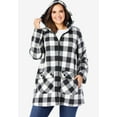 thumbnail image 3 of Woman Within Plus Size Hooded Fleece Coat, 3 of 3