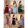 thumbnail image 4 of SHOWMALL Plus Women Lace Nightgown Sexy Spaghetti Strap Cami Sleeveless Green 4X Sleepwear Sleep Dress, 4 of 9