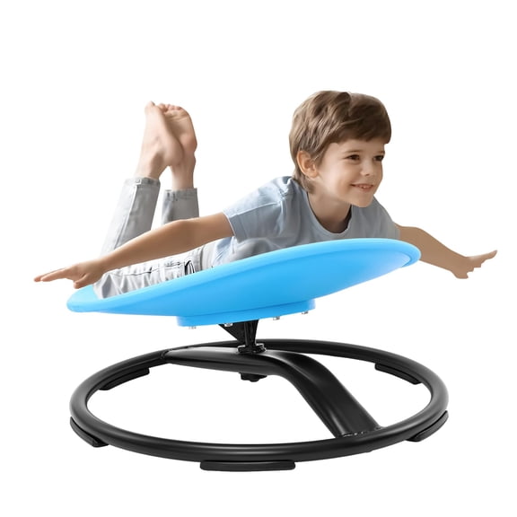 Silla giratoria Zhenx para niños autistas, sensorial, giratoria, azul