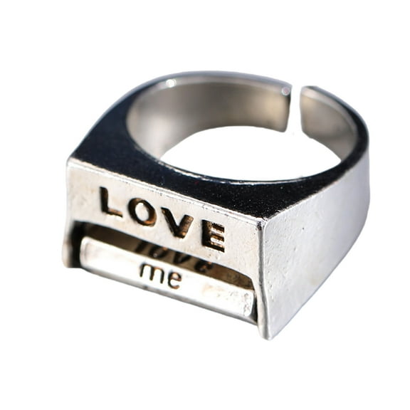 FENOHREFE Adjustable Open Spinner Rings for Couples Stress Relief and Focuses Enhancement Finger Accessories for Daily Wear