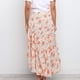 thumbnail image 1 of Falda de línea A con cintura elástica, falda floral para mujer Falda elástica con estampado floral para mujer Falda de línea A floral Rendimiento finamente ajustado, 1 of 4
