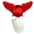thumbnail image 2 of Peluca roja rizada con cuernos para cosplay, estilo payaso, anime, 25 cm, 2 of 2
