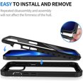 thumbnail image 5 of iPhone 13 Pro Max Case, [Built-in Screen Protector] Full Body Clear Bumper Phone Case Rugged Shockproof, 5 of 5