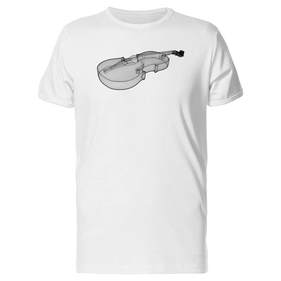 Violin In 3D Structure Tee Men's -Image by Shutterstock