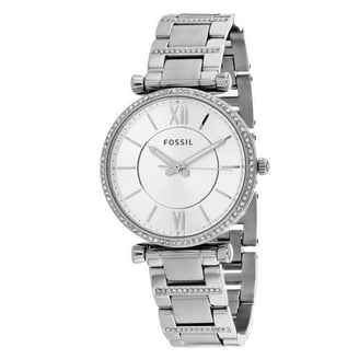 Fossil Women's Jacqueline Three-Hand Day-Date, Stainless Steel