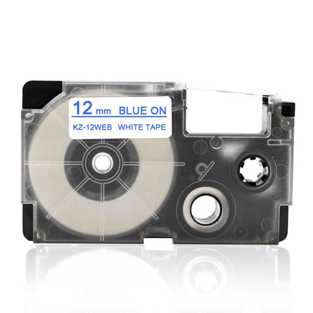 12mm Label Tape Compatible Tape Cartridge Ribbon Replacement for Casio