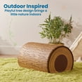 thumbnail image 5 of ECR4Kids SoftZone Tree Log Nature-Inspired Double Bench, 12in, Flexible Seating, Chocolate, 5 of 9