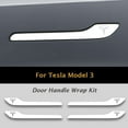 thumbnail image 2 of IPG for Tesla Model 3 Door Handle Decal Sticker Wrap Kit (Set of 4) with Tesla Logo (Gloss White), 2 of 2