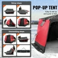 thumbnail image 4 of KFFKFF Mobile Ice Haven, 6-8 Person Pop-Up Ice Fishing Hub, 50 Sq Ft Fishing Zone, 130"x130" Winter Angling Shelter, Includes Anchors, Ropes, Transport Bag, 4 of 9