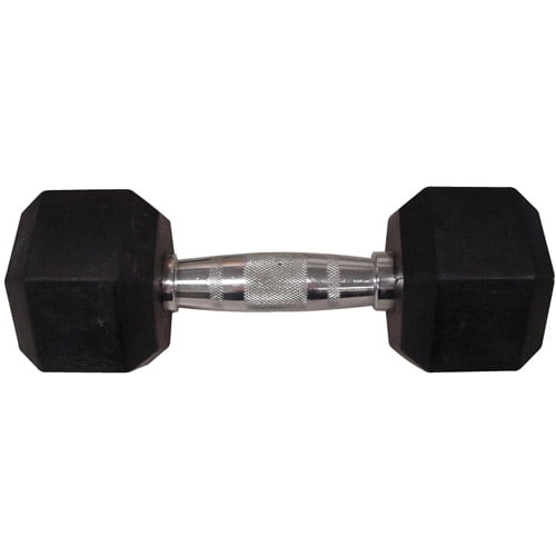 Perform Better Single Rubber Hex Dumbbell Strength Training Equipment