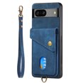 thumbnail image 3 of Feishell for Google Pixel 8A, Wallet Case with Card Holder Leather Card Slots Kickstand Shockproof RFID Blocking Magnetic Clasp Protective Cover for Women Men for Google Pixel 8A, Blue, 3 of 11