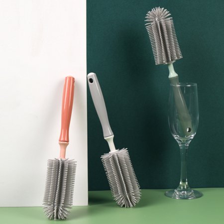 

ZIG Portable Cup Brush Ageing Resistant TPR Good Resilience Hanging Cleaning Brush for Home