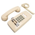 thumbnail image 4 of Teléfono de pared retro, impermeable, decorativo, con cable y control de volumen, para casa, bar, baño, color beige., 4 of 14