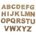 thumbnail image 3 of Parches de letras Zulema para coser o planchar con letras apliques de alfabeto de reparación plano dorado, 3 of 7
