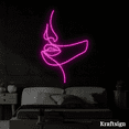 thumbnail image 3 of Craftnamesign Face Line Art Neon Sign,Bedroom Decor,Abstract Art LED Sign, 3 of 4