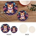 thumbnail image 4 of Coolnut Small Corgi Dog Trivets Pot Holders Set of 2 Potholders for Kitchens Pure Cotton Thread Weave Trivets,Hot Pads for Kitchens,Coasters,Placemats,Spoon Rest for Cooking Home Decor, 4 of 7