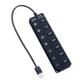 thumbnail image 4 of Concentrador Hub USB 7 en un Hub con USB 3.0 Retrocompatible con Especificaciones Estándar USB 3.0 Yotijar Concentrador USB de alta velocidad, 4 of 7