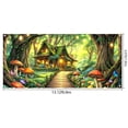 thumbnail image 2 of Enchanted Forest Garage Door Decorations Background Mushroom Butterfly Garden Fairy Tale Spring Wonderland Jungle House Grass Girls Birthday Photography Backdrops Decor Banner Cover 16X7FT, 2 of 5