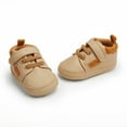 thumbnail image 2 of Quealent Baby Boy Girl Shoes Non Slip Sneakers Breathable Lightweight Toddler First Walking Shoes 6 12 18 24 Months Khaki,4, 2 of 5