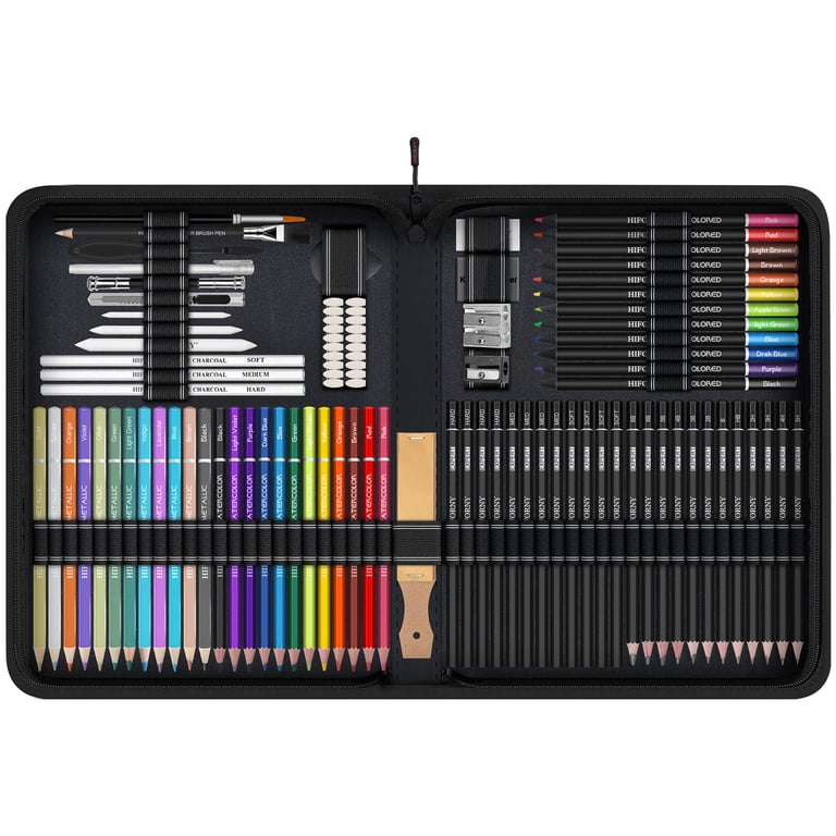 HIFORNY 100 Piece Professional Drawing & Sketching Set photo 3
