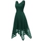 thumbnail image 1 of Vestidos Para Mujer Vestidos de Invitados de Boda Con Cuello en V Encaje Bloque de Color Drapeado Patchwork Lindo Vestido Formal de Fiesta de Noche Odeerbi ODB147161, 1 of 4