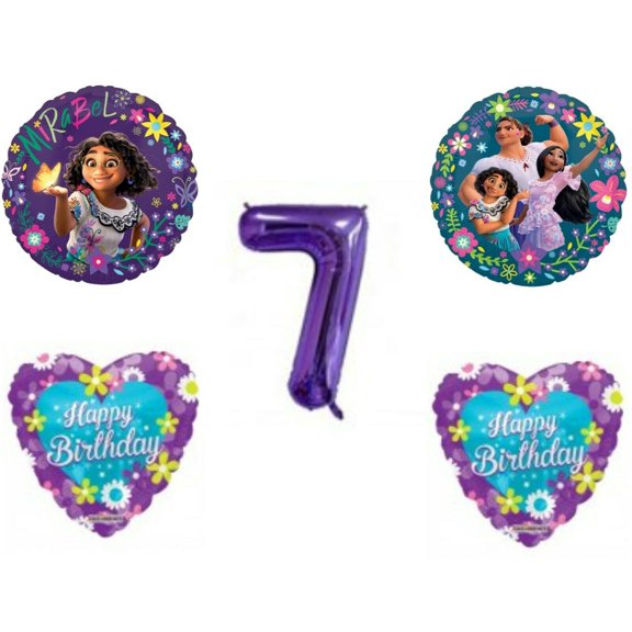 Encanto Happy 7th Birthday Party Balloons Decorations Supplies Madrigals Movie