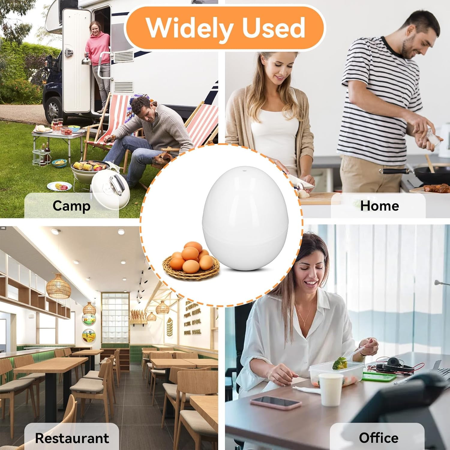 Microwave Egg Cooker, 4 Cavities Egg Cooker for Microwave Egg Boiler with Lid for Hard Boiled Eggs Microwavable Egg Poacher Cooking Kitchen Tools