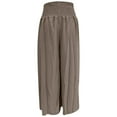 thumbnail image 6 of JJHGVB Palazzo Pants Wide Leg Pants Woman Women's Fashionable Casual Loose Wide Leg Elastic Waistband Casual Pants Barrel Pants Women Flowy Pants Khaki 2XL, 6 of 6