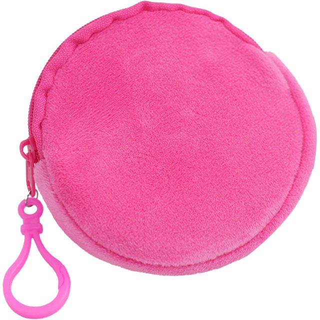 HUGFEGWE Circular Wallet Shapes Keychain Round Coin Purse Keyring Loose Changes/Keys/Storage Bag Ornament For Women Girls Convenient Travel Pouch CJB91-58401