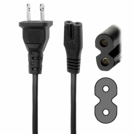 6FT AC Power Cord Cable Plug for Samsung LED LCD HDTV Smart TV UN55ES6003F, UN55ES6003FXZA, UN55ES6100, UN55ES6100F, UN55ES6100FXZA, UN55ES6150, UN55ES6150F, UN55ES6150FXZA