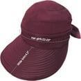 thumbnail image 2 of Women Sun Hat for Outdoor UV Protection, Wide Brim Sun Hat Ponytail, Convertible Zip-Off Beach Hat Visor, 2 of 6
