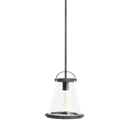 

Robert Stevenson Lighting Wesley - Metal and Seedy Glass Ceiling Light Zinc Distressed Painted
